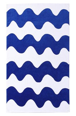 Marimekko Lokki Wavy Beach Towel in Blue