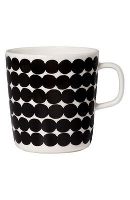 Marimekko Oiva Rasymatto Mug in Black/White