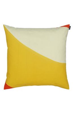 Marimekko Savanni Cotton Accent Pillow Cover in Yellow/Red Multi