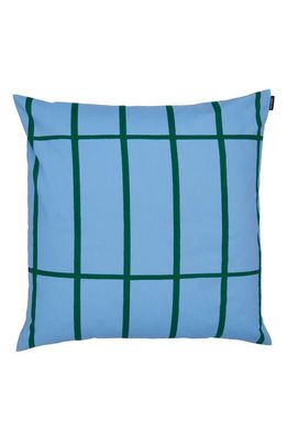 Marimekko Tiiliskivi Outdoor Accent Pillow Cover in Blue