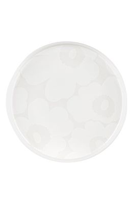 Marimekko Unikko Flower Salad Plate in White