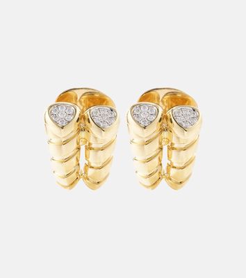 Marina B Trisolina 18kt gold earrings with diamonds