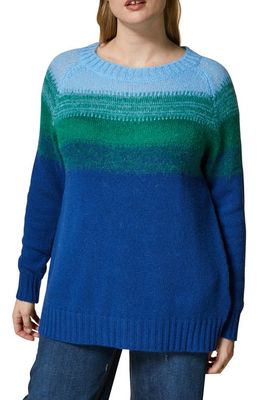 Marina Rinaldi Adone Mohair & Cashmere Blend Sweater in China Blue