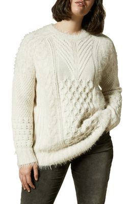 Marina Rinaldi Afelio Wool Blend Sweater in Colonial