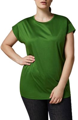 Marina Rinaldi Cotton Jersey T-Shirt in Green