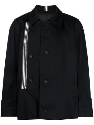 marina yee asymmetric cotton jacket - Black