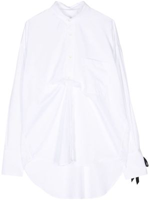 marina yee draped cotton shirt - White