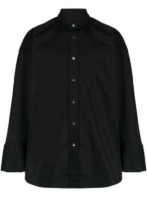 marina yee oversized string shirt - Black