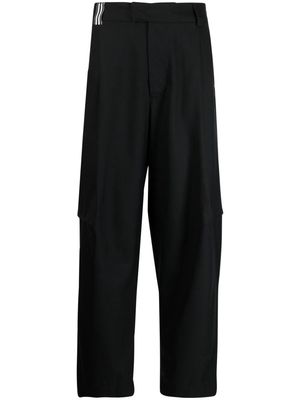 marina yee straight-leg wool trousers - Black