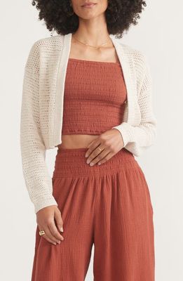 Marine Layer Anacapa Open Stitch Open Front Cardigan in Calico