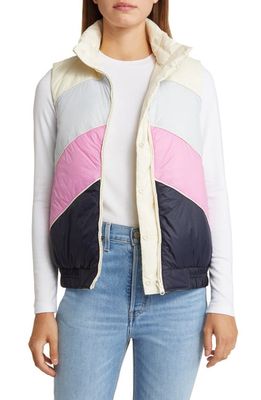 Marine Layer Archive Anticu Reversible Down Puffer Vest in Ice