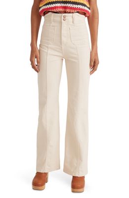 Marine Layer Archive Flare Jeans in White