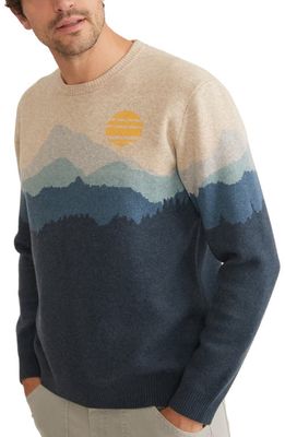 Marine Layer Archive Palpana Sweater in Oatmeal Blue Alps