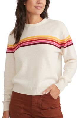 Marine Layer Harper Stripe Cashmere Sweater in Warm