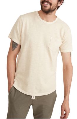 Marine Layer Heavy Slub Pocket T-Shirt in Sand