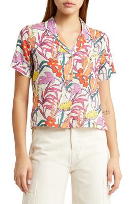 Marine Layer Lucy Tropical Floral Camp Shirt