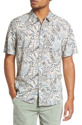 Marine Layer Short Sleeve Button-Up Shirt in Hawaiian