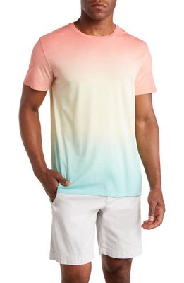 Marine Layer Signature Ombré Cotton & Lyocell T-Shirt in Sunset