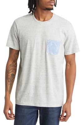 Marine Layer Signature Pocket T-Shirt in Ash Neps