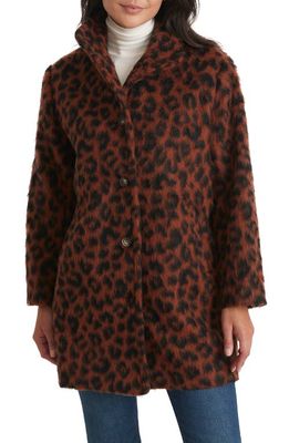 Marine Layer Stephanie Cocoon Coat in Cheetah