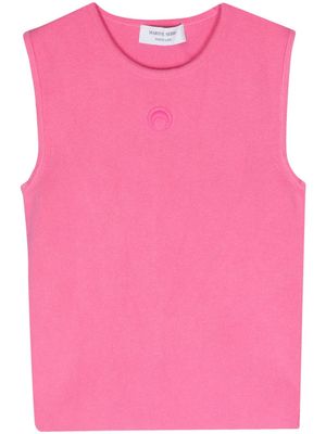 Marine Serre Core knitted tank top - Pink