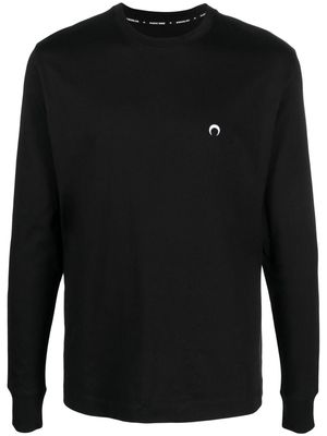 Marine Serre Crescent Moon long-sleeve T-shirt - Black