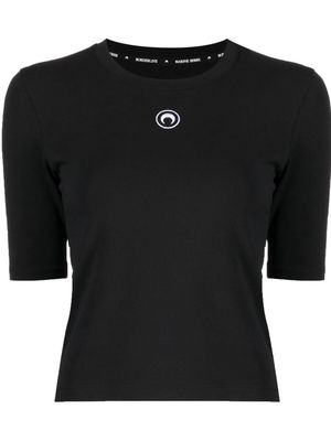 Marine Serre Crescent Moon organic-cotton T-shirt - Black