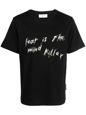Marine Serre Fear slogan-print T-shirt - Black
