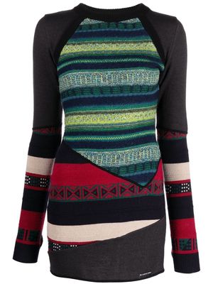 Marine Serre knitted mini dress - Black