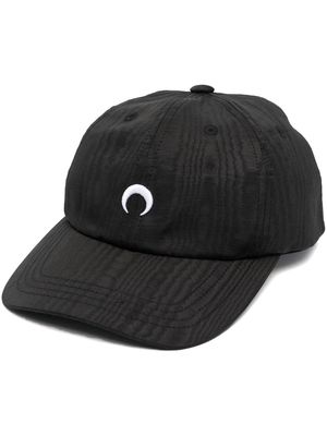 Marine Serre logo embroidered baseball cap - Black