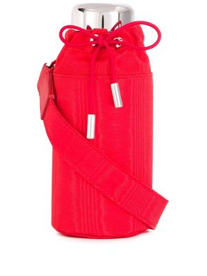 Marine Serre logo flask and bottle bag - Silver