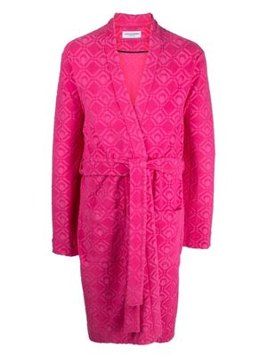Marine Serre Moon Diamond bathrobe - Pink