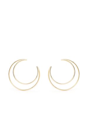 Marine Serre Moon hoop earrings - Gold