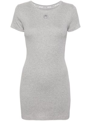 Marine Serre organic-cotton T-shirt dress - Grey
