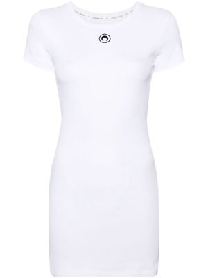 Marine Serre organic-cotton T-shirt dress - White