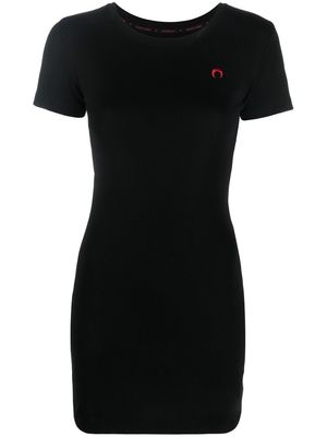 MARINE SERRE organic-cotton T-shirt mini dress - Black