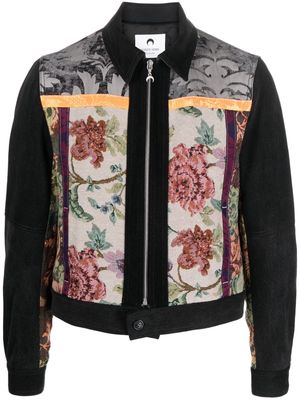 Marine Serre Regenerated Floral Tapestries jacket - Black