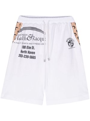 Marine Serre Regenerated Graphic T-Shirt bermuda shorts - White