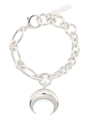 Marine Serre Regenerated Tin Moon charms bracelet - Silver