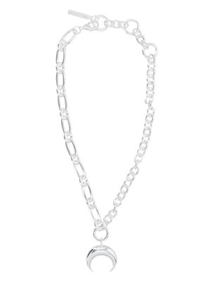 Marine Serre Regenerated Tin Moon necklace - Silver