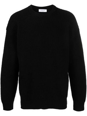 Marine Serre ribbed-knit wool jumper - Black