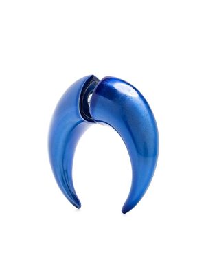 Marine Serre Shamanic Moon-shaped single earring - Blue