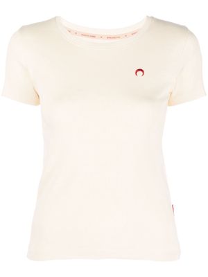 Marine Serre Wee Tee cropped T-shirt - Neutrals