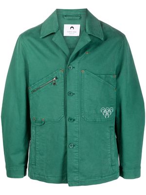 Marine Serre workwear denim jacket - Green