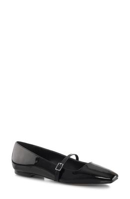 MARION PARKE Mary Jane Ballet Flat in Black Patent