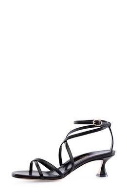 MARION PARKE Raina Kitten Heel Sandal in Black 