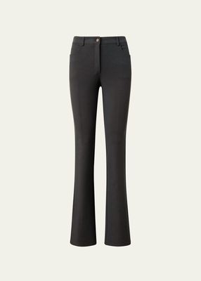 Maris Lyocell Wool High-Rise Bootcut Pants