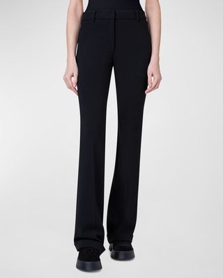 Marisa Wool Pants with Rolled Cuffs