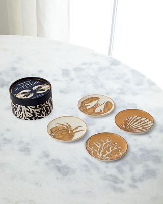 Maritime Cocktail Coasters, Set of 4