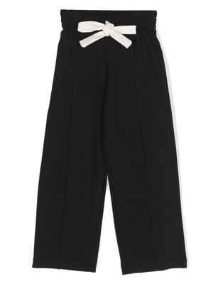 Mariuccia Milano Kids straight-leg drawstring trousers - Black